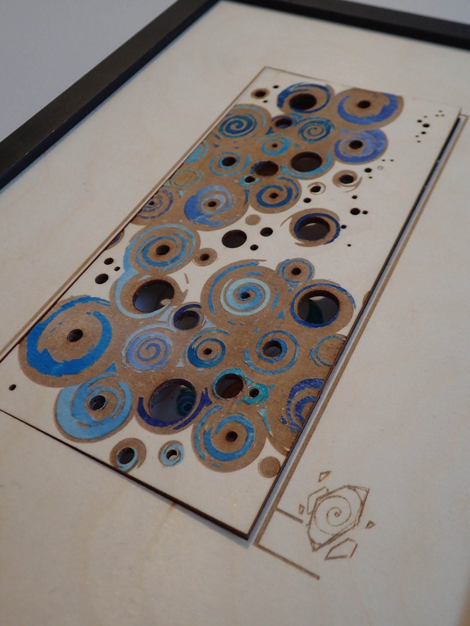 Porte artistique laser