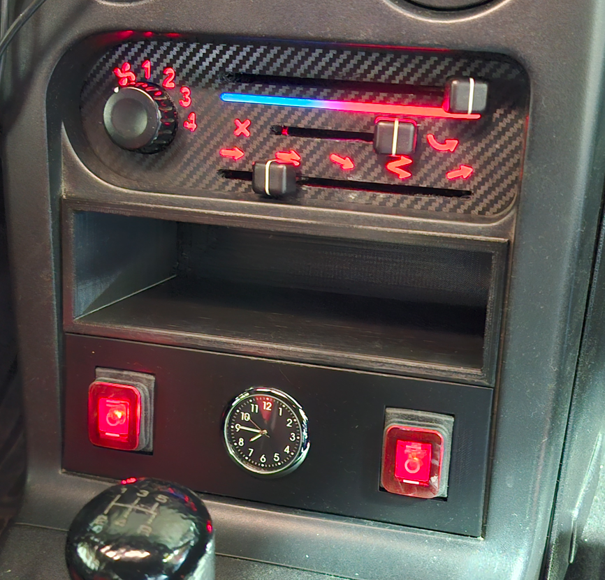 Console Mazda montée
