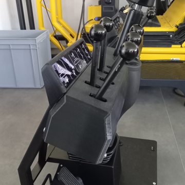 Pièce pour poste de simulateur de conduite