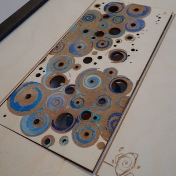 Porte artistique laser