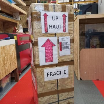 Coffret sur mesure pour expédition